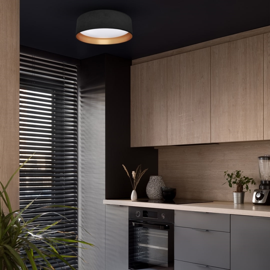 LED Plafonjera RONDO LED/18W/230V crno