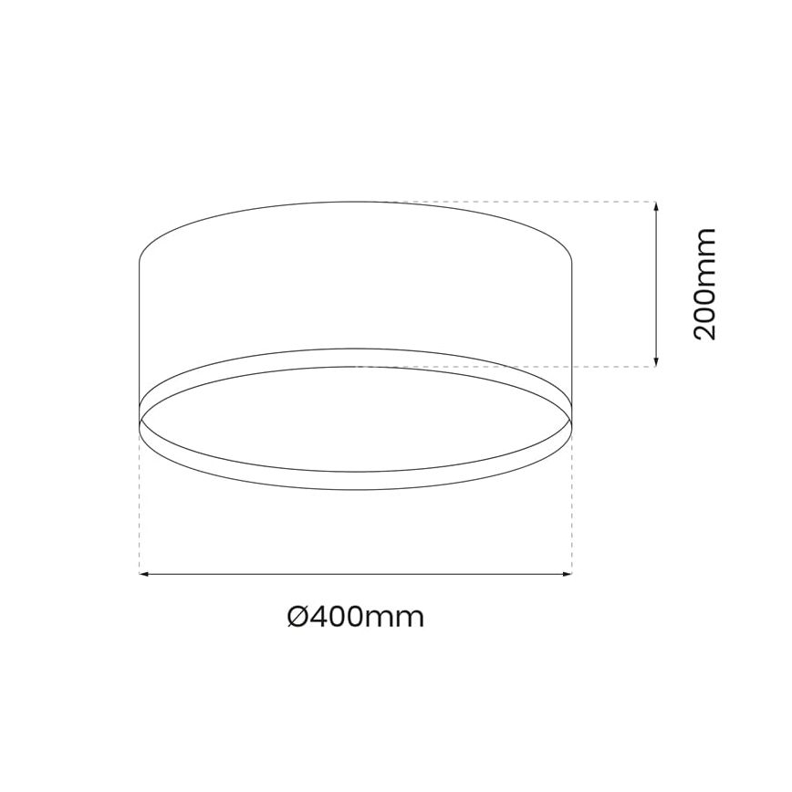 LED Plafonjera RONDO LED/18W/230V crno