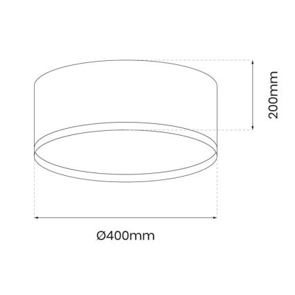 LED Plafonjera RONDO LED/18W/230V zelena