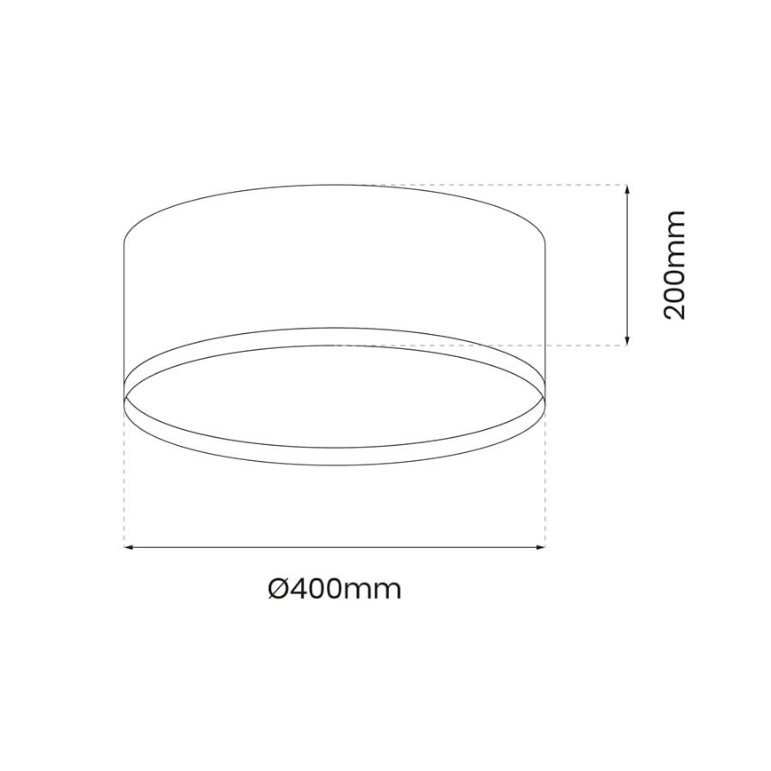 LED Plafonjera RONDO LED/18W/230V zelena