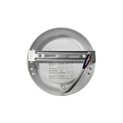 LED Plafonjera ROUND LED/6W/230V 4000K pr. 12,1 cm bela