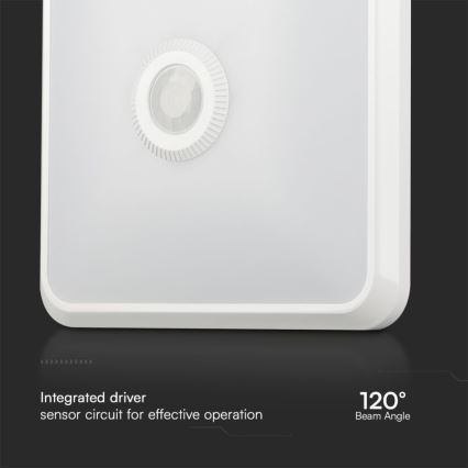 LED Plafonjera sa senzorom SAMSUNG CHIP LED/12W/230V 3000/4000/6000K bela