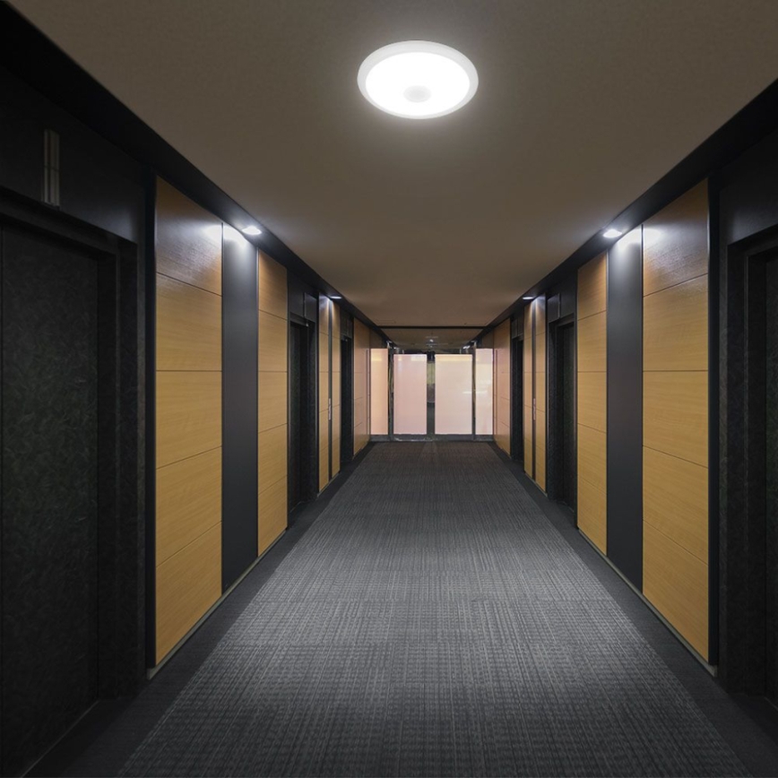LED Plafonjera sa senzorom SAMSUNG CHIP LED/12W/230V 3000/4000/6000K pr. 29 cm bela