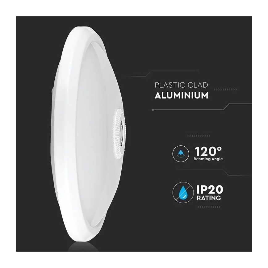 LED Plafonjera sa senzorom SAMSUNG CHIP LED/12W/230V 4000K pr. 29 cm