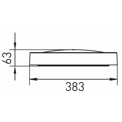 LED Plafonjera SAMER LED/24W/230V 4000K