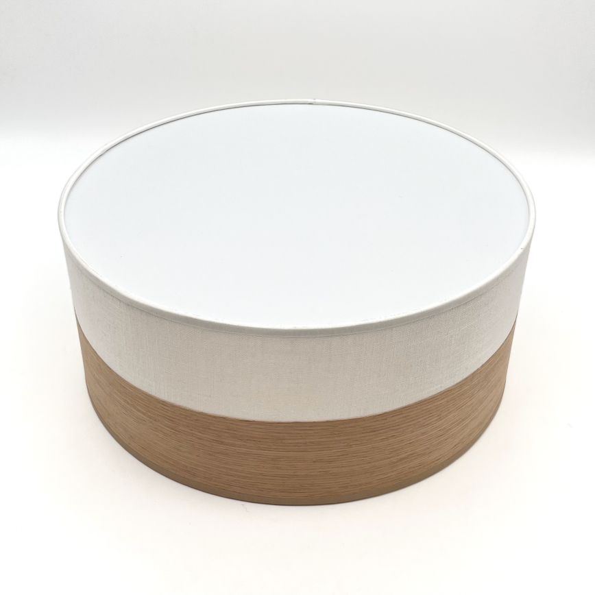 LED Plafonjera SIRJA WOOD LED/20W/230V pr. 35 cm bela/hrast