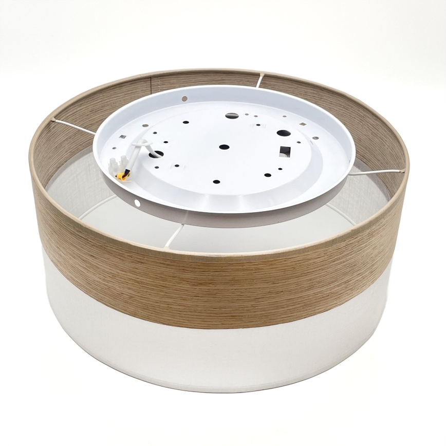 LED Plafonjera SIRJA WOOD LED/20W/230V pr. 35 cm bela/hrast