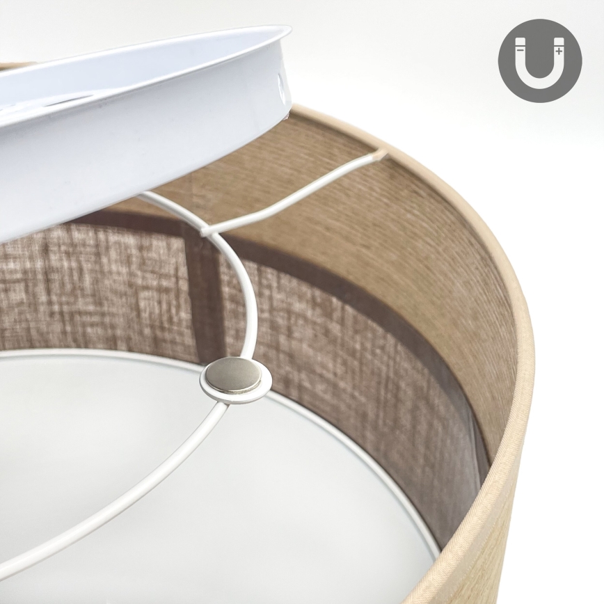 LED Plafonjera SIRJA WOOD LED/20W/230V pr. 35 cm braon/hrast