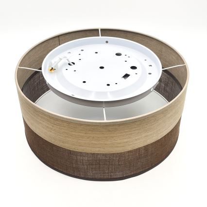 LED Plafonjera SIRJA WOOD LED/20W/230V pr. 35 cm braon/hrast