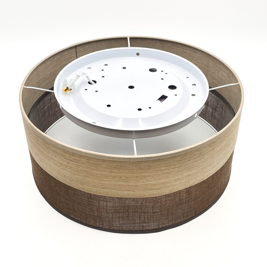 LED Plafonjera SIRJA WOOD LED/20W/230V pr. 35 cm braon/hrast