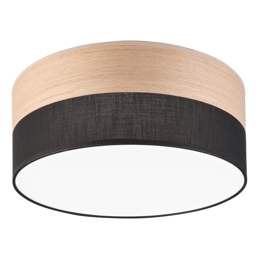 LED Plafonjera SIRJA WOOD LED/20W/230V pr. 35 cm crno/hrast