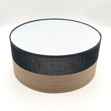 LED Plafonjera SIRJA WOOD LED/20W/230V pr. 35 cm crno/hrast