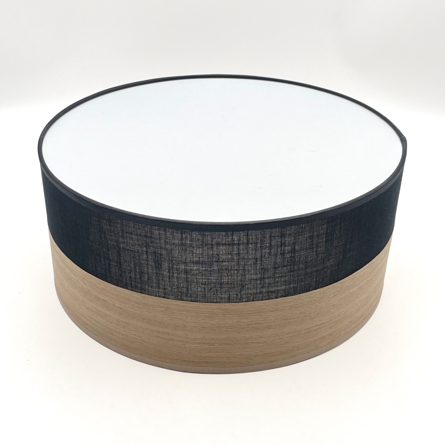 LED Plafonjera SIRJA WOOD LED/20W/230V pr. 35 cm crno/hrast