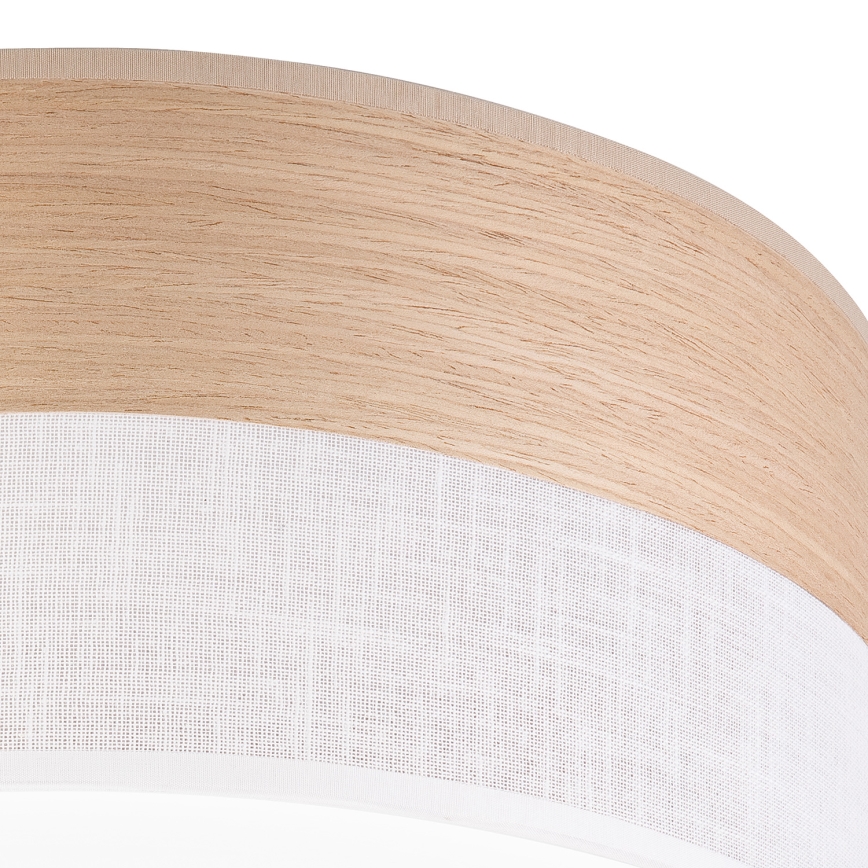 LED Plafonjera SIRJA WOOD LED/36W/230V pr. 45 cm bela/hrast