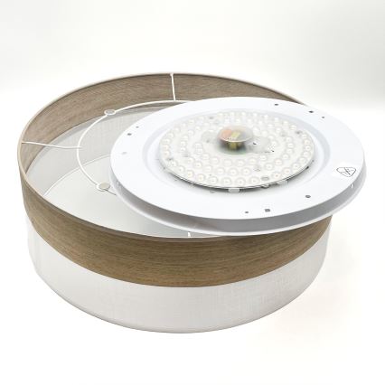 LED Plafonjera SIRJA WOOD LED/36W/230V pr. 45 cm bela/hrast