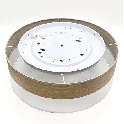 LED Plafonjera SIRJA WOOD LED/36W/230V pr. 45 cm bela/hrast