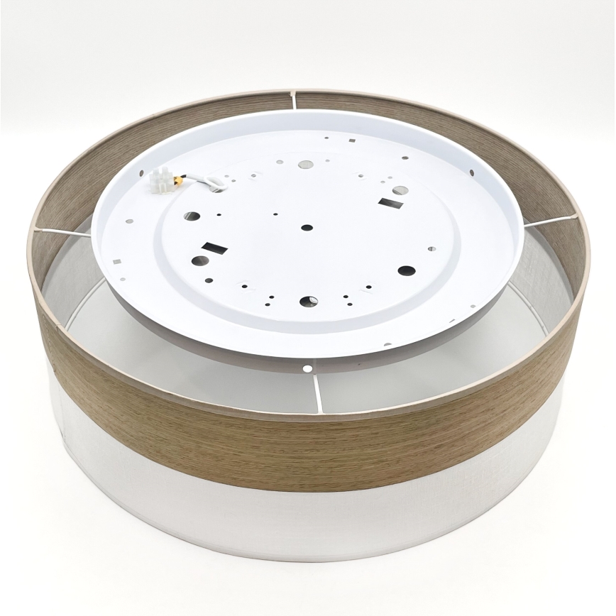 LED Plafonjera SIRJA WOOD LED/36W/230V pr. 45 cm bela/hrast
