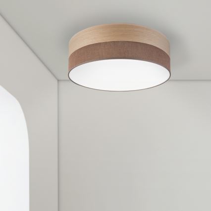 LED Plafonjera SIRJA WOOD LED/36W/230V pr. 45 cm braon/hrast