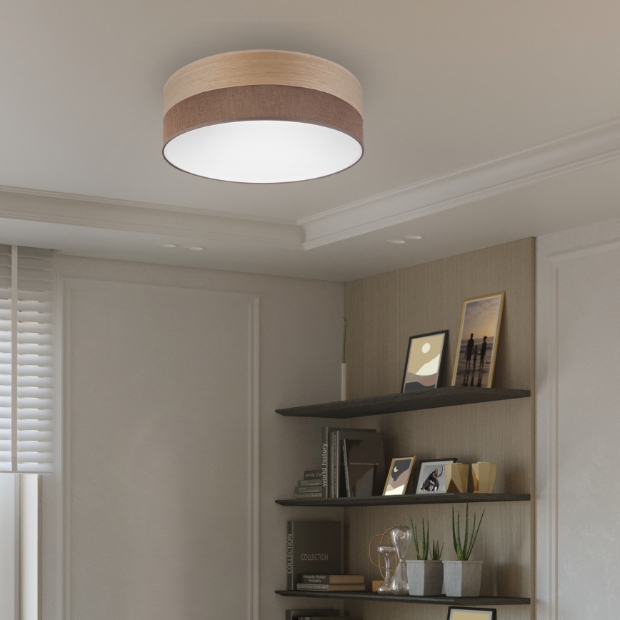 LED Plafonjera SIRJA WOOD LED/36W/230V pr. 45 cm braon/hrast