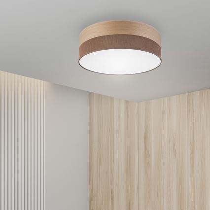 LED Plafonjera SIRJA WOOD LED/36W/230V pr. 45 cm braon/hrast