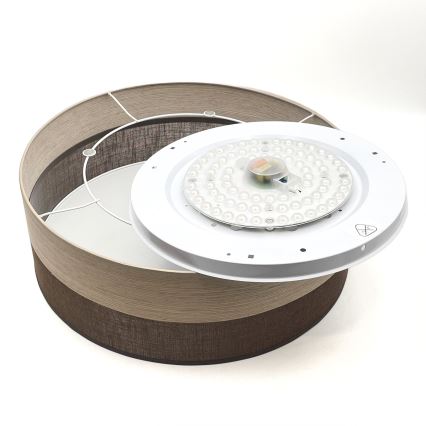 LED Plafonjera SIRJA WOOD LED/36W/230V pr. 45 cm braon/hrast