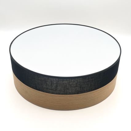LED Plafonjera SIRJA WOOD LED/36W/230V pr. 45 cm crno/hrast