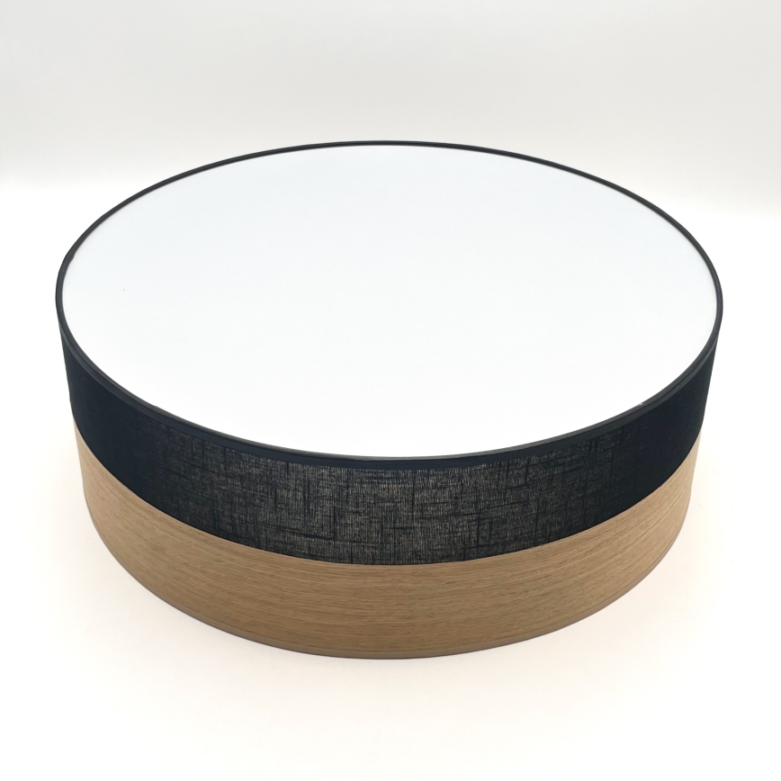 LED Plafonjera SIRJA WOOD LED/36W/230V pr. 45 cm crno/hrast