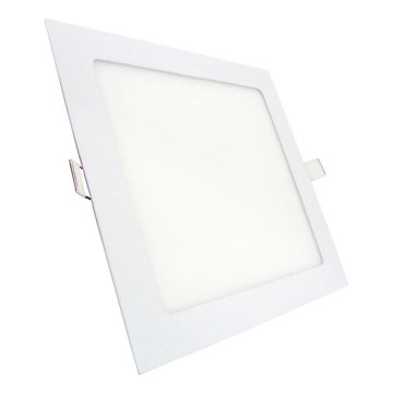 LED Plafonjera SQUARE LED/9W/230V 4200K 14,6x14,6 cm bela