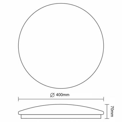 LED Prigušiva plafonjera STAR LED/36W/230V 3000-6500K + Daljinski upravljač