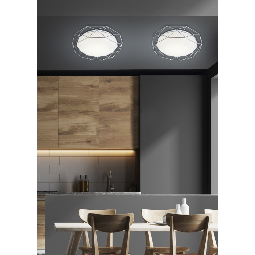LED Plafonjera SVEN LED/24W/230V pr. 43 cm sjajni krom