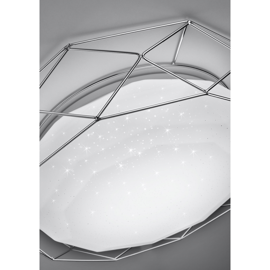 LED Plafonjera SVEN LED/24W/230V pr. 43 cm sjajni krom