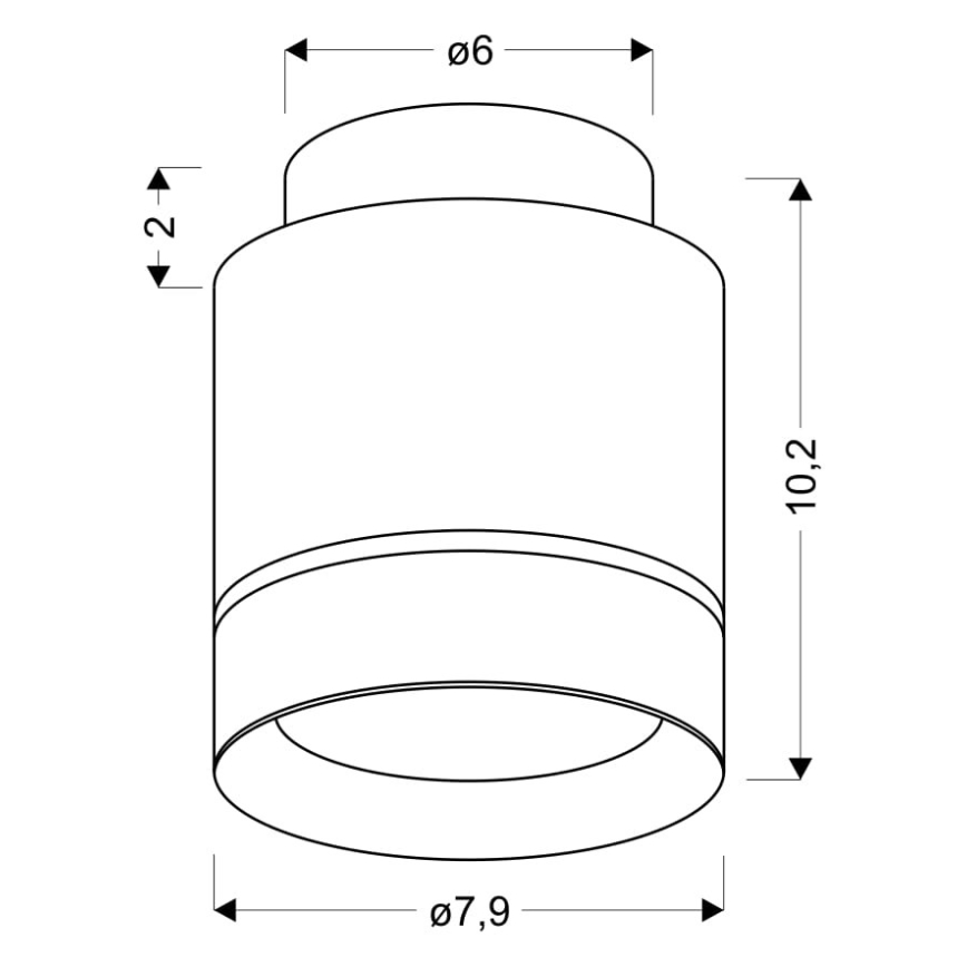 LED Plafonjera TUBA LED/12W/230V