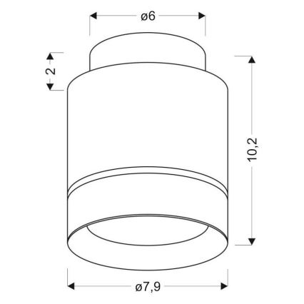 LED Plafonjera TUBA LED/12W/230V
