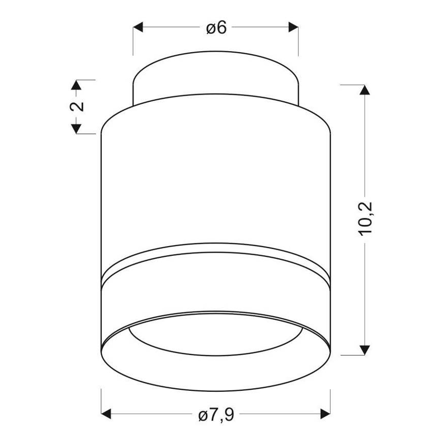 LED Plafonjera TUBA LED/12W/230V
