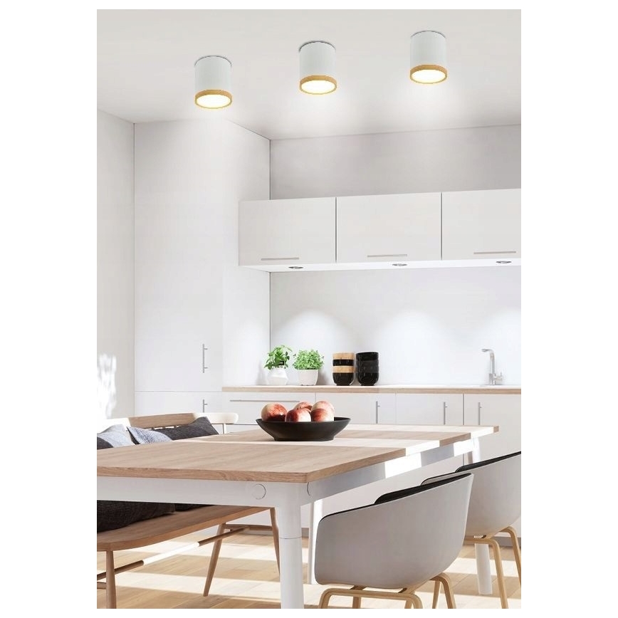 LED Plafonjera TUBA LED/5W/230V bela/bež