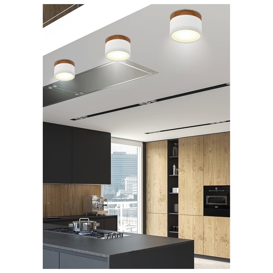LED Plafonjera TUBA LED/9W/230V bela/bež