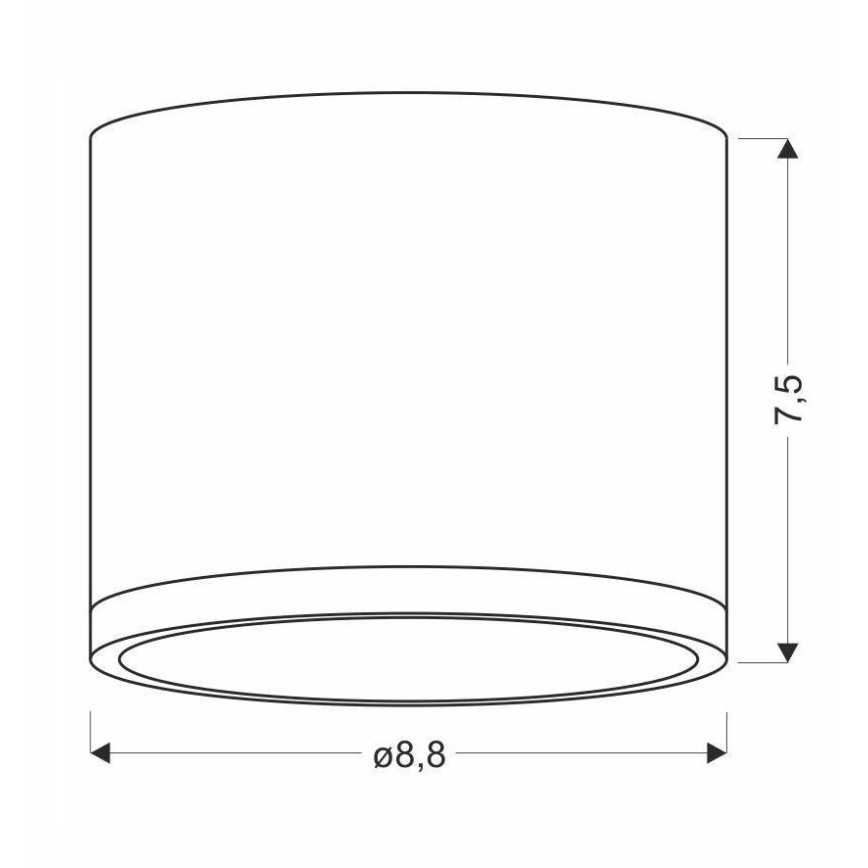 LED Plafonjera TUBA LED/9W/230V