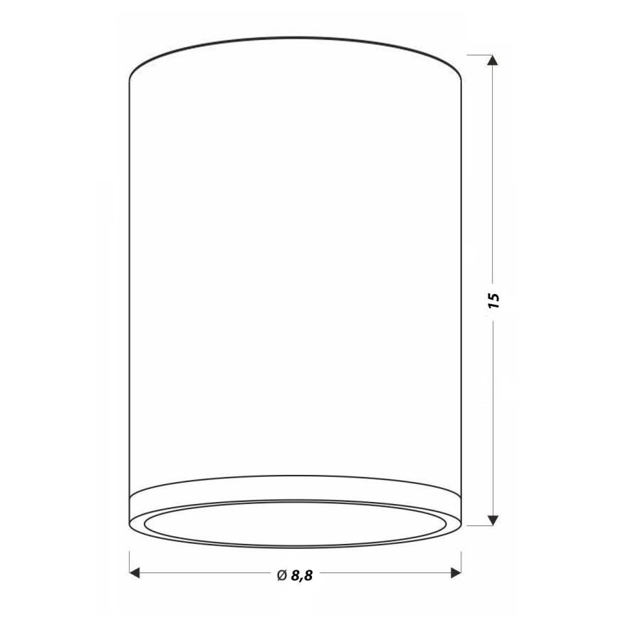 LED Plafonjera TUBA LED/9W/230V