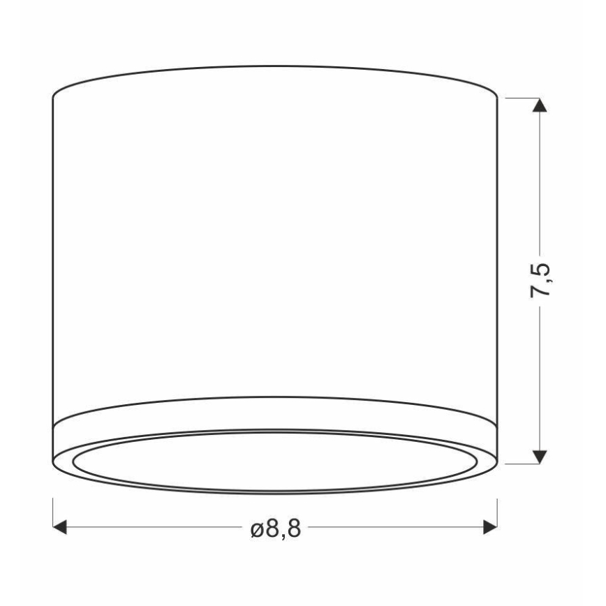 LED Plafonjera TUBA LED/9W/230V