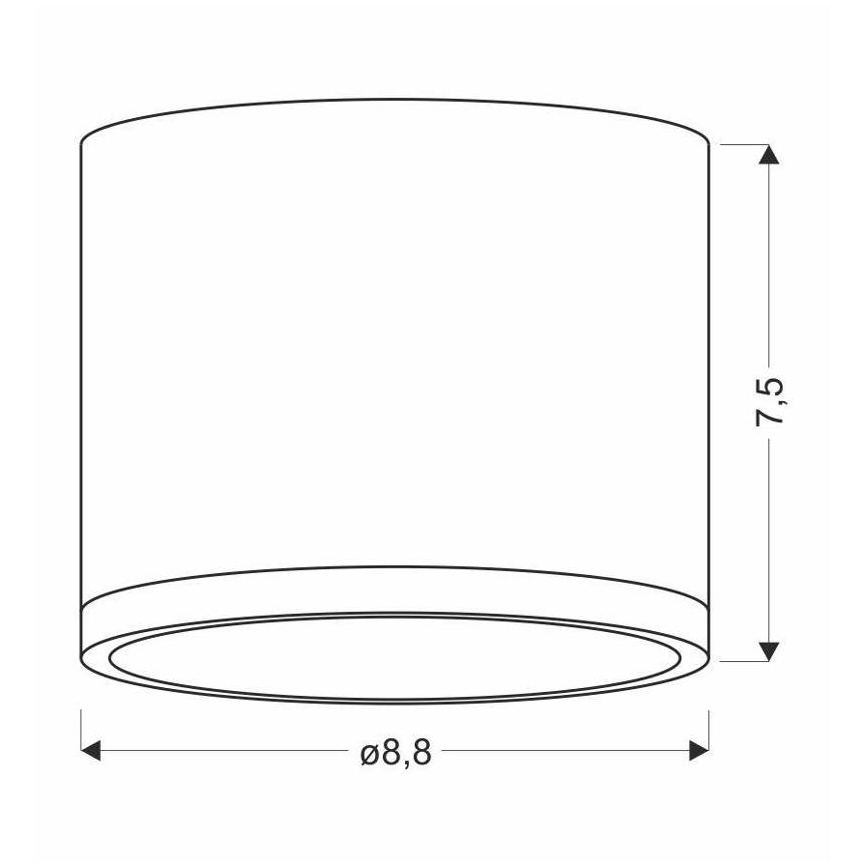 LED Plafonjera TUBA LED/9W/230V