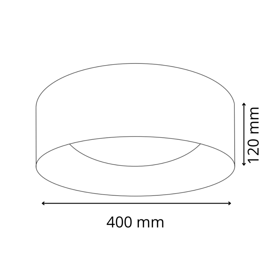 LED Plafonjera TULUZA LED/24W/230V pr. 40 cm bela