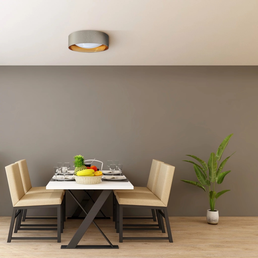 LED Plafonjera TULUZA LED/24W/230V pr. 40 cm braon