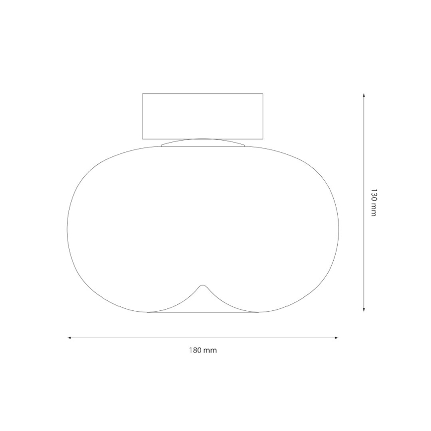 LED Plafonjera VASO LED/4W/230V pr. 18 cm zlatna/dimno