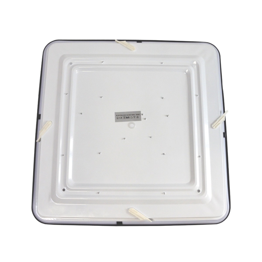 LED Plafonjera WILTON LED/24W/230V 37,5x37,5 cm crno