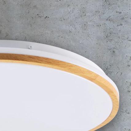 LED Plafonjera WOODY LED/15W/230V pr. 28 cm