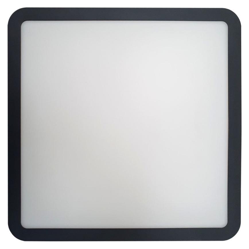 LED Plafonjera za kupatilo ELLÉ LED/24W/230V 3000/4000/6500K 26x26 cm IP54 antracit