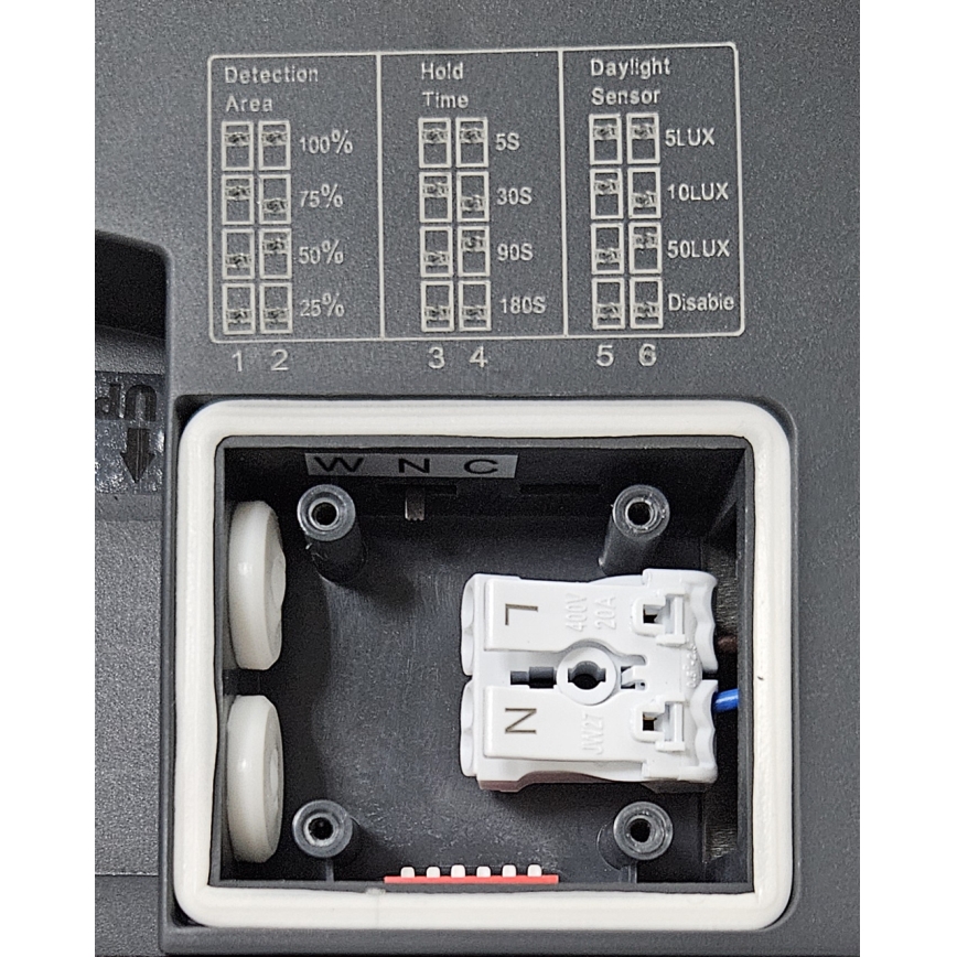 LED Plafonjera za kupatilo sa senzorom ELLÉ LED/24W/230V 3000/4000/6500K pr. 26 cm IP54 antracit