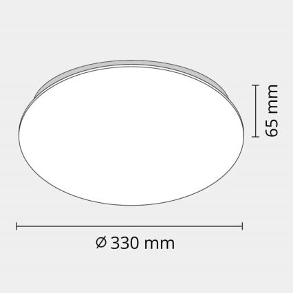LED Plafonjera za kupatilo ADAR LED/12W/230V IP44 4000K