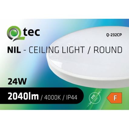 LED Plafonjera za kupatilo CIRCLE LED/24W/230V 4000K pr. 37 cm IP44 bela