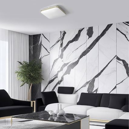 LED Plafonjera za kupatilo DABAR LED/17W/230V 4000K 33x33 cm IP44